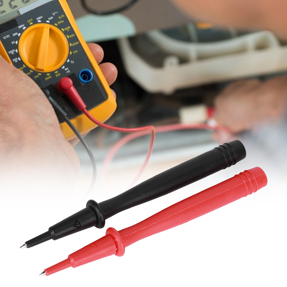 Set Mit 2 Multimeter-messspitzen, Voltmeter-zubehör, Vernickelte Kupferspitze, 2-mm-nadel, 4-mm-bananenstecker