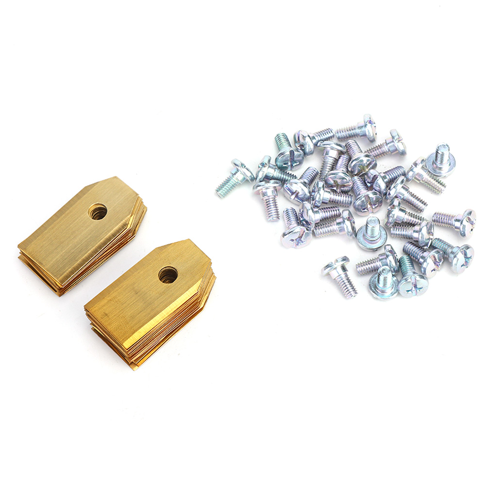 Freischneiderklingen, Titanbeschichteter Edelstahl, 30 Stück, Für Rasenmäher Und Grastrimmer.