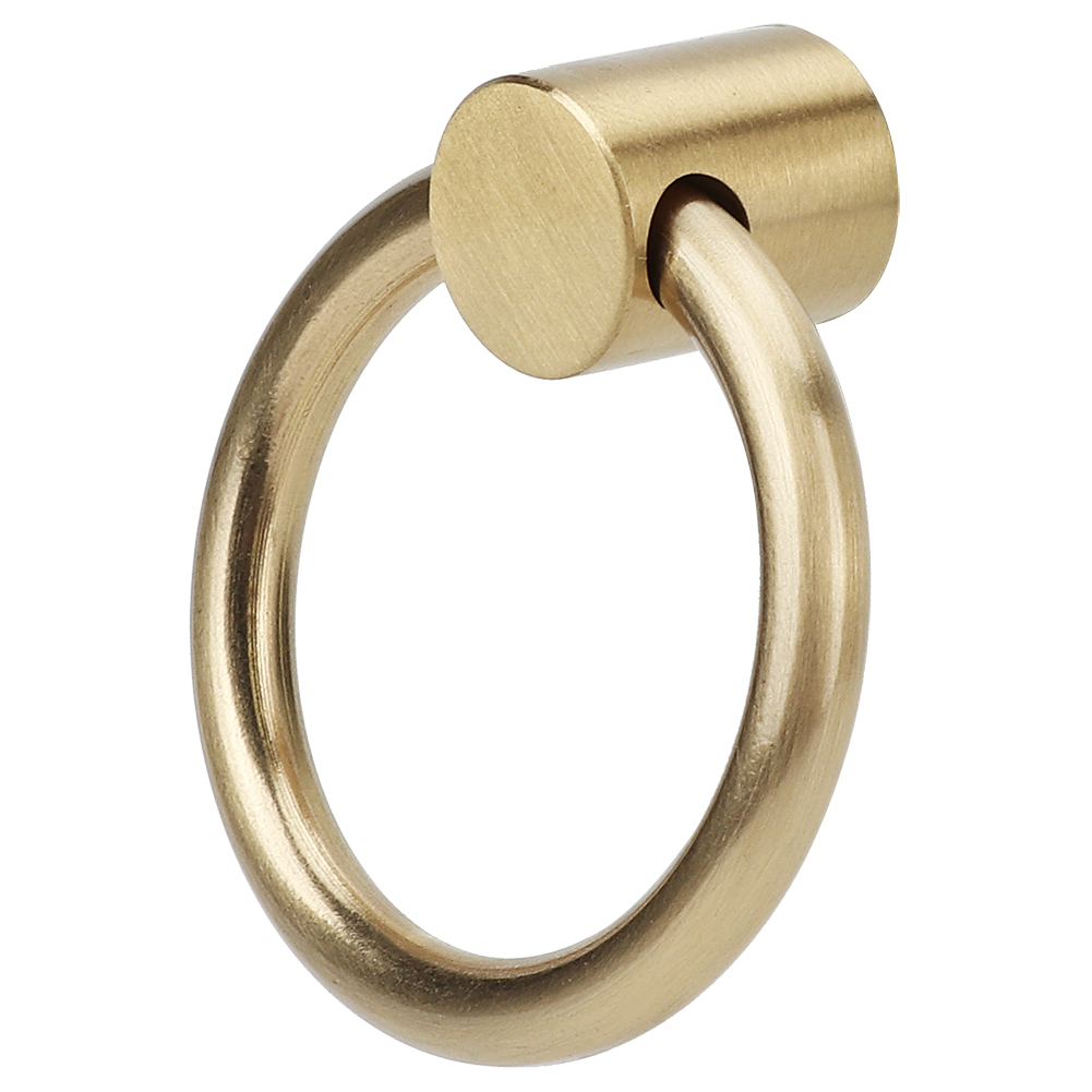 Vintage Schubladengriff Aus Messing, Set Mit 2 Ringen Für Möbel, Küche, Schrank, Tür, Griffknopf.