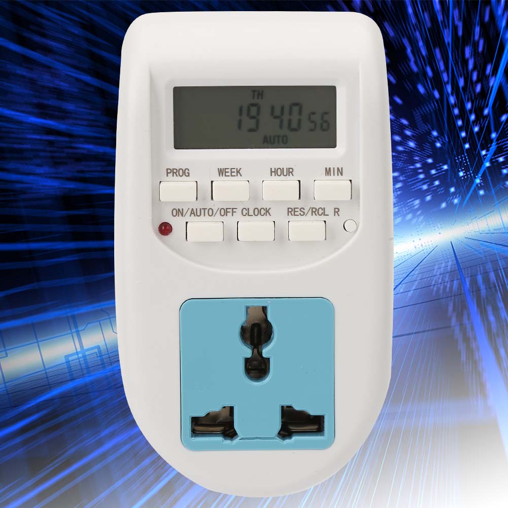 Programmierbare Steckdose Mit Digitalanzeige, Präzisem Timer, 220-v-eu-stecker, Energiesparend