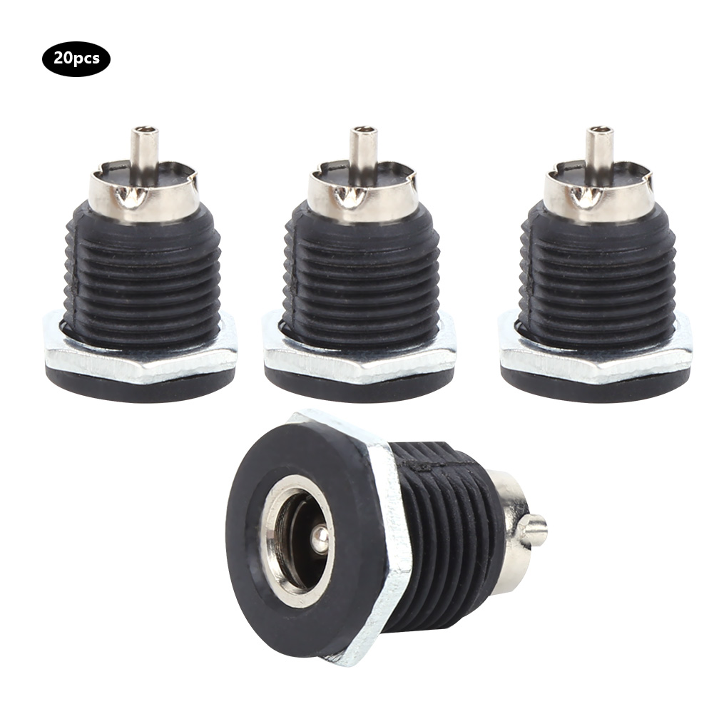 Dc-022d 5a Stecker, 20 Weibliche Strombuchsen, Einbau, Lötanschluss, Packung Mit 20 Stück, Robuste Elektrische Hardware.