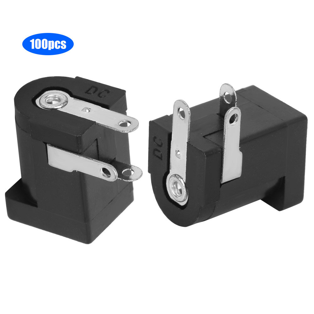 Packung Mit 100 Weiblichen Dc-steckern, 5,5 X 2,1 Mm, Strombuchse, Leichte Diy-ersatzteile