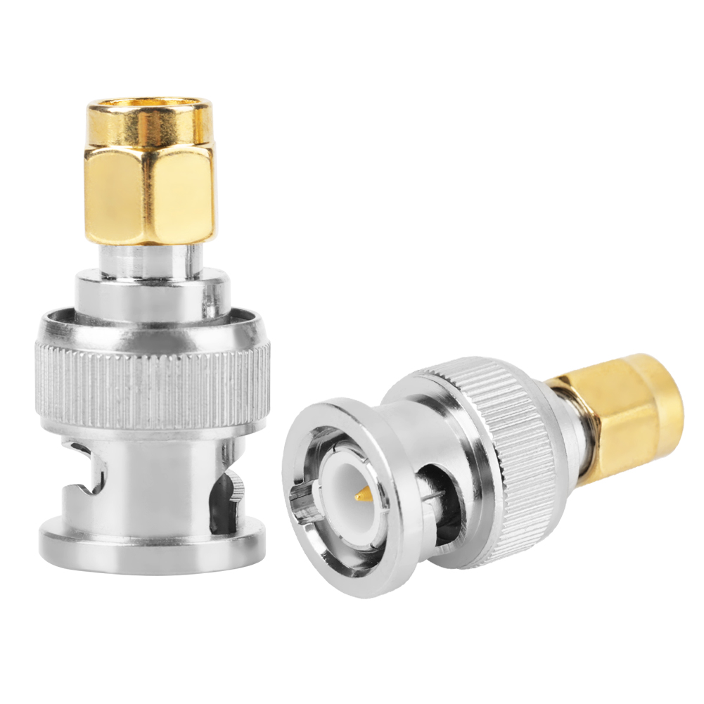 Bnc-stecker Auf Sma-stecker Adapter, 2 Stück Testkonverter