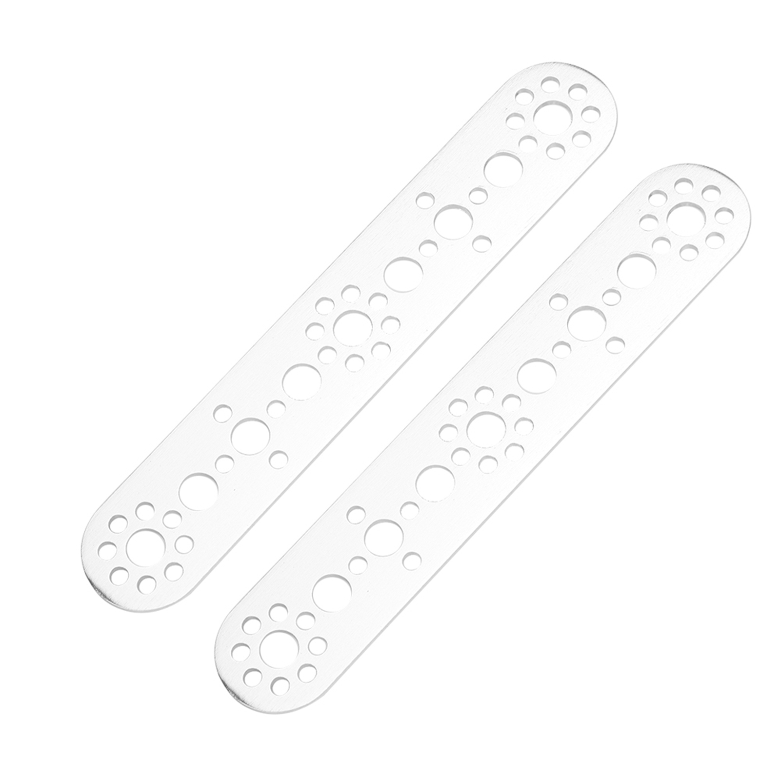 Aluminiumplatten-set, 2-teilig, 9 Löcher, Ersatzteil Kompatibel Mit Tetrixrobotics Roboterzubehör