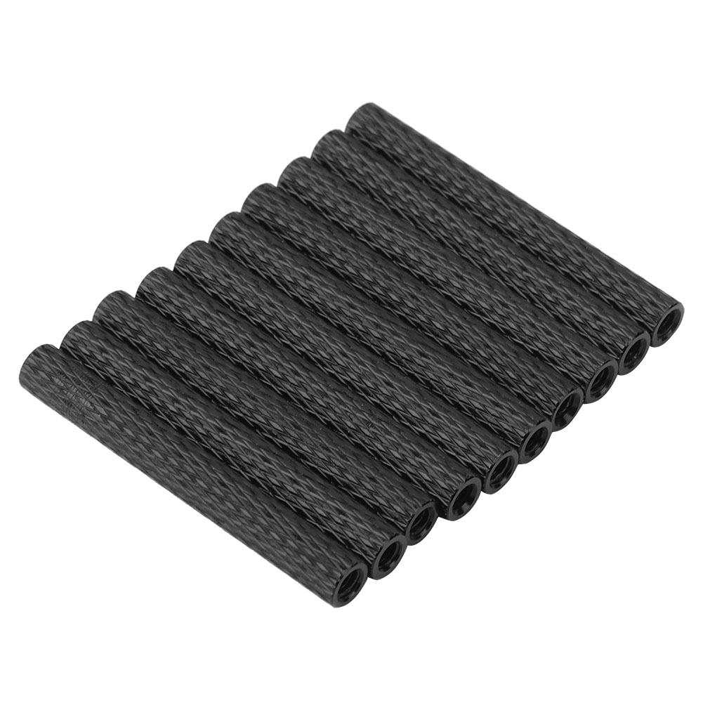 Aluminium-abstandshalter M3x40 Mm, 10 Stück, Schwarze Runde Säulen Für Drohnen, Abstandshalterschrauben, Montagestange, Multikopter-zubehör