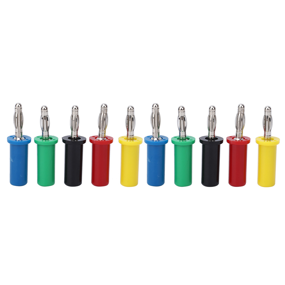 4-mm-lötbananenstecker, 10er-packung, Integrierte Bananenstecker, 30–60 V, 32 A