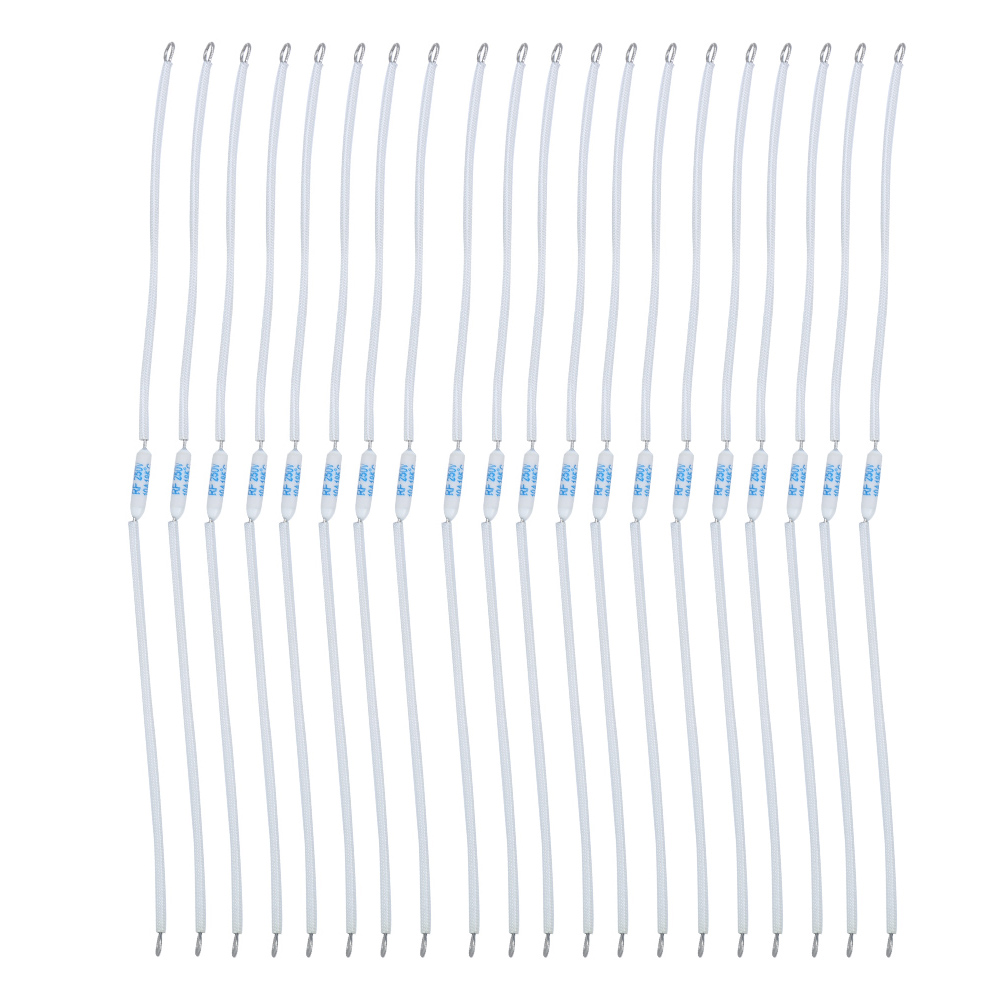 Packung Mit 20 Hf-keramik-thermosicherungen 250v 10a, 185°c Abschalttemperatur, 240mm/9,4in, Für Haushaltsgeräte, Zuverlässiger Thermischer Schutz.