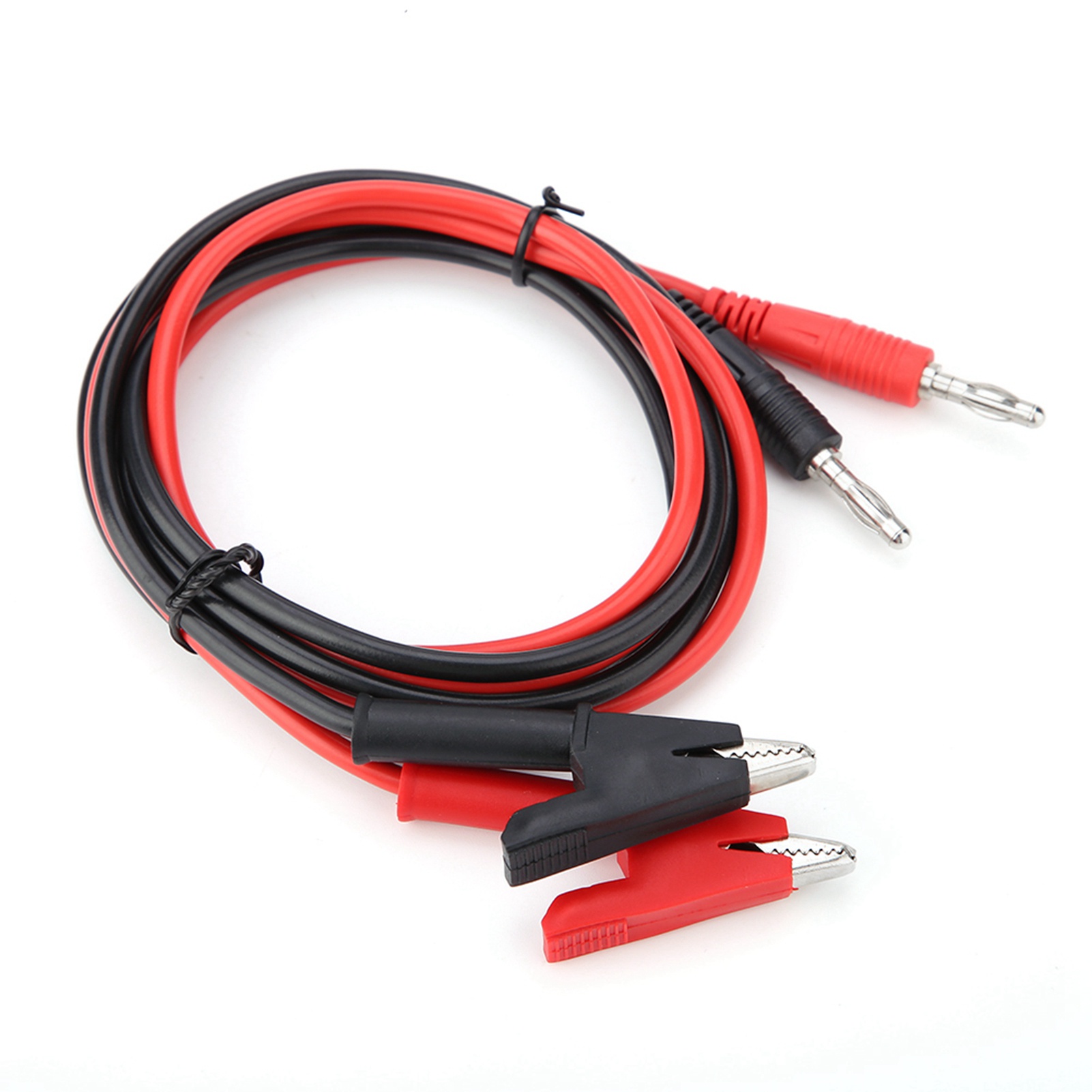 Packung Mit 2 Silikon-messleitungen Mit Krokodilklemmen Und Bananensteckern Für Multimeter