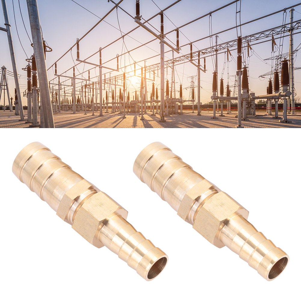 Reduzierstück Aus Messing Mit Versatz Für Schläuche, 10 Mm–12 Mm Schlauchanschluss, Stecker/buchse, 2er-pack