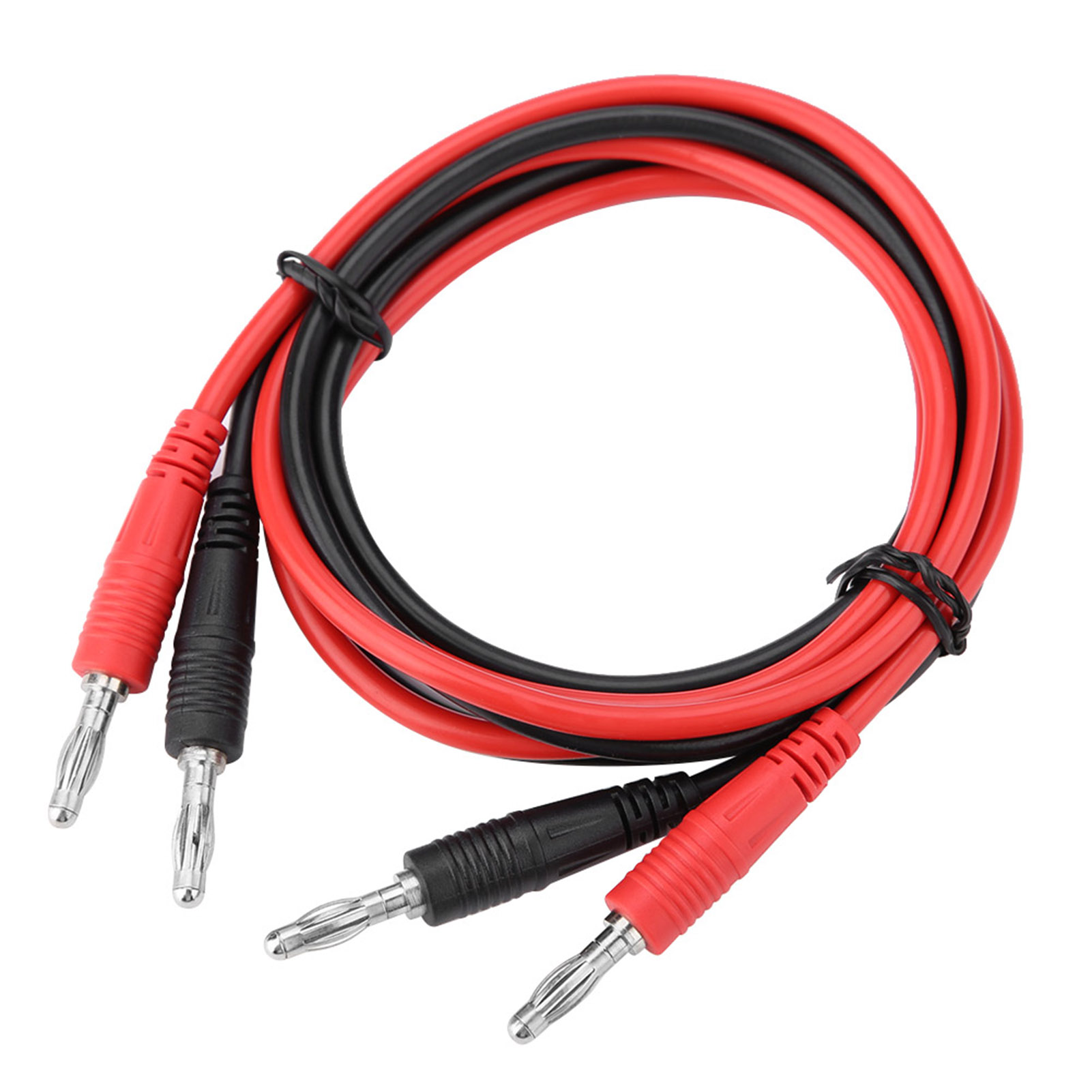 Packung Mit 2 4-mm-bananenstecker-auf-bananenstecker-messleitungen Für Multimeter, Elektrische Messung
