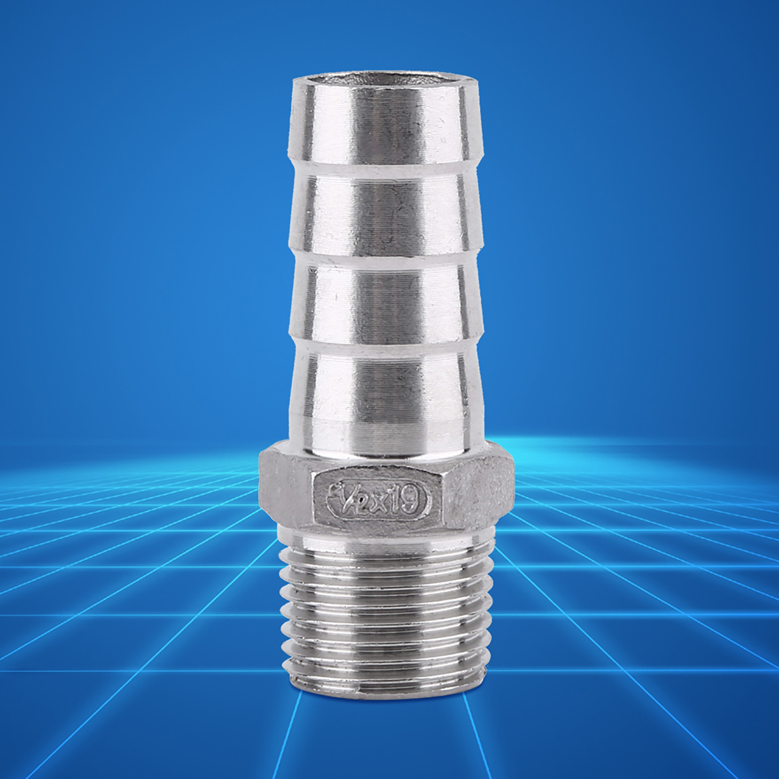 Edelstahl-außengewindeanschluss, Schlauchanschluss Mit Widerhaken Für Wasserschlauch (1/2" X 19 Mm)
