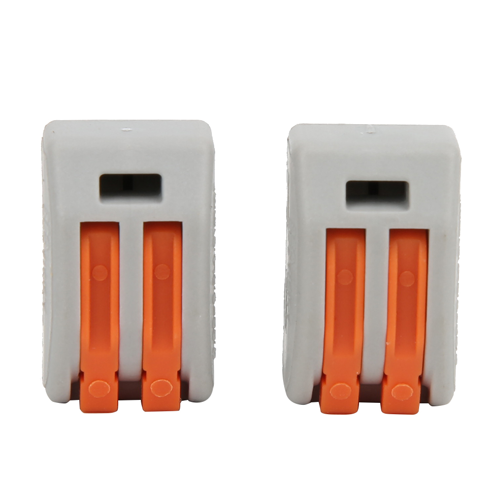 Pct-212-steckverbinder, 20 Stück, 2-poliger Federbelasteter Klemmenblock, Kabelverteilerblock