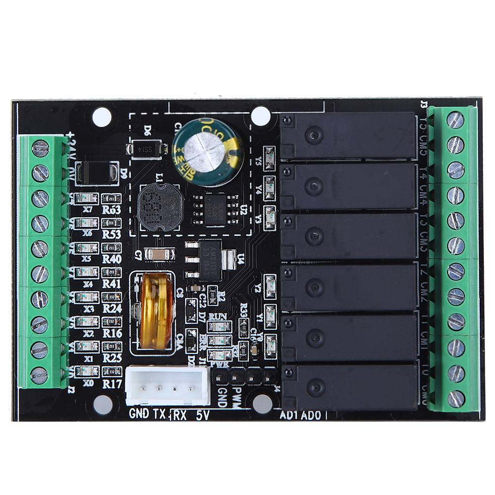 Fx1n/2n-6mr/t/10/14/20mr Industriesteuerplatine, Einfache Programmierbare Basis, Logikmodul Für Sps, Relais- Oder Transistorversion, 6 Bis 20 Eingänge/ausgänge.