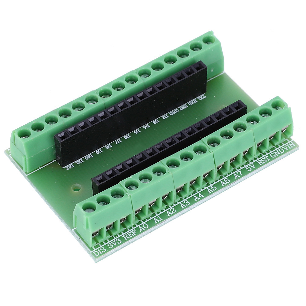1x V3.0 Erweiterungsplatine Für Nano-controller, Grüner Terminaladapter, Kompatibles Anschlussfeld