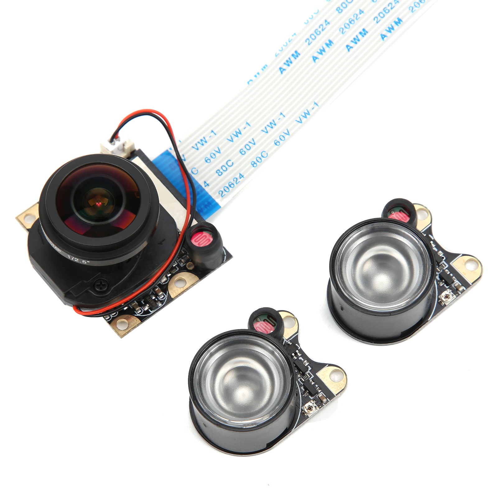 5mp Ircut Cctv-kameramodul Mit 175° Infrarot-nachtsicht Für Raspberry Pi, Mit Integrierten Leds