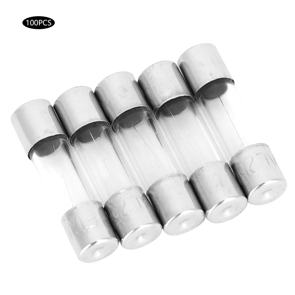 5x20mm 4a Glassicherung - Packung Mit 100 Stück, 250v Stromkreisschutz, Schnellverschluss-glasrohr-zubehör Für Elektrische Geräte.