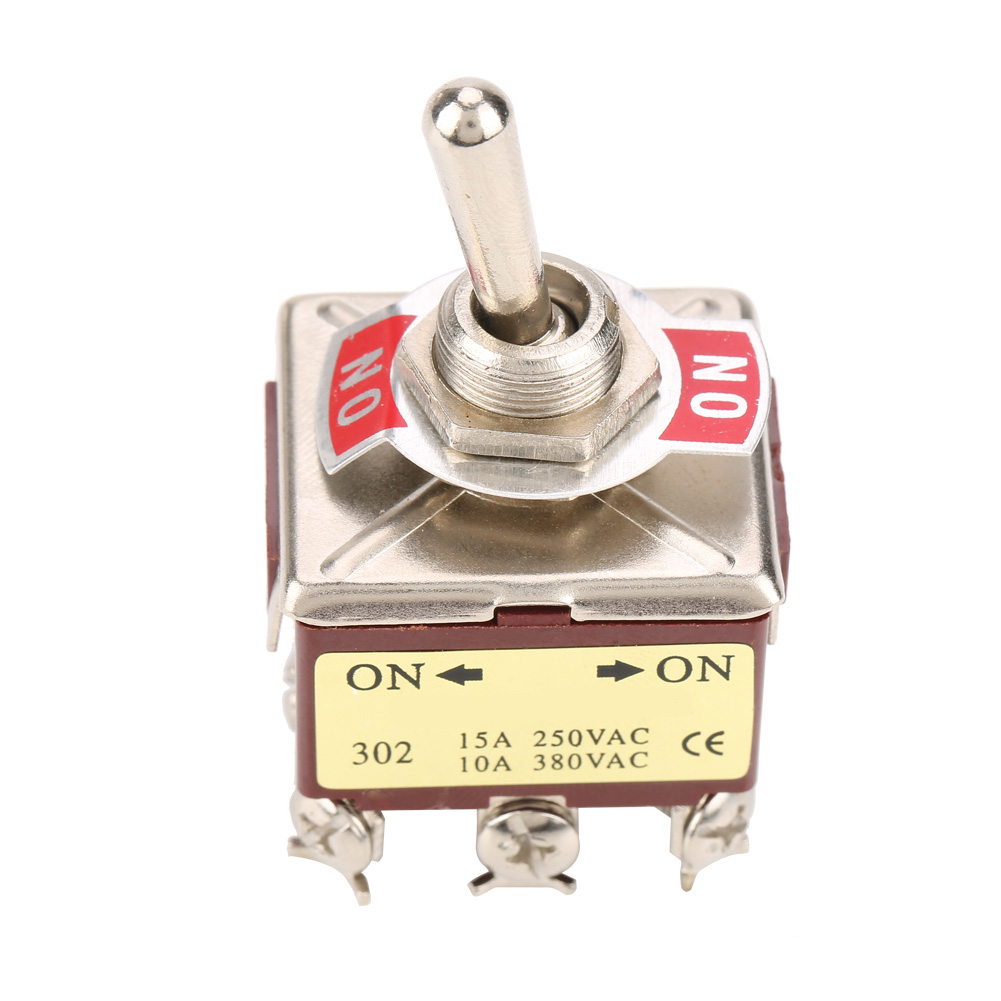 2-positionen-kippschalter, 3pdt, 9 Pins, 12 Mm, 15 A/250 V Ac, 10 A/380 V Ac