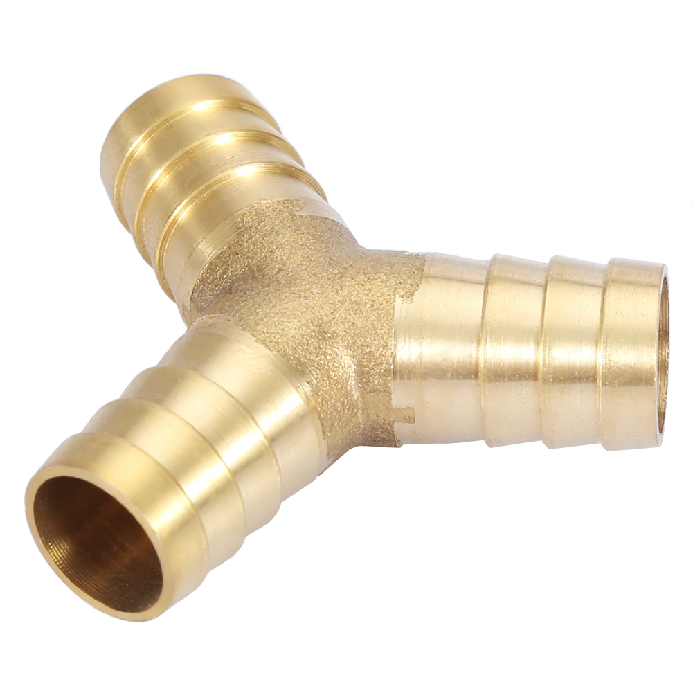 3-wege-y-verbinder Aus Messing Mit Widerhaken Für Luft-, Wasser- Und Gasschläuche Ø16 Mm, 1 Stück