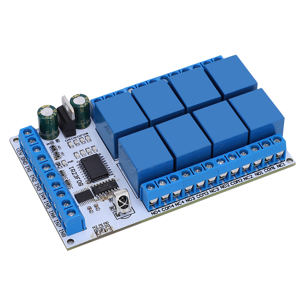 8-kanal 12v Infrarot-relais-schalter, Multifunktionale Ir-fernbedienung, Drahtloses Schaltmodul Für Die Hausautomation, 8-wege-relaiskasten.