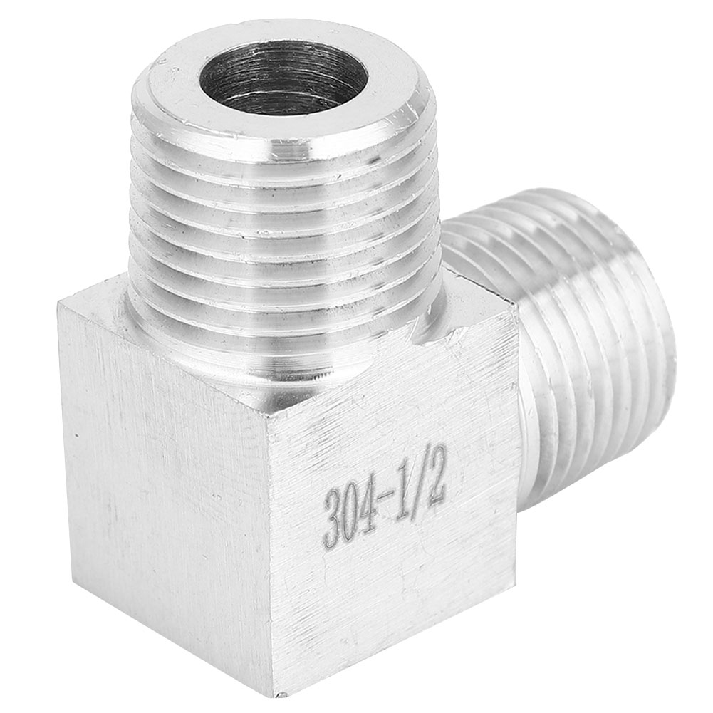 90°-winkelverschraubung, Bspt 1/2" (außengewinde Auf Außengewinde), Schlauchanschluss Aus Edelstahl 304
