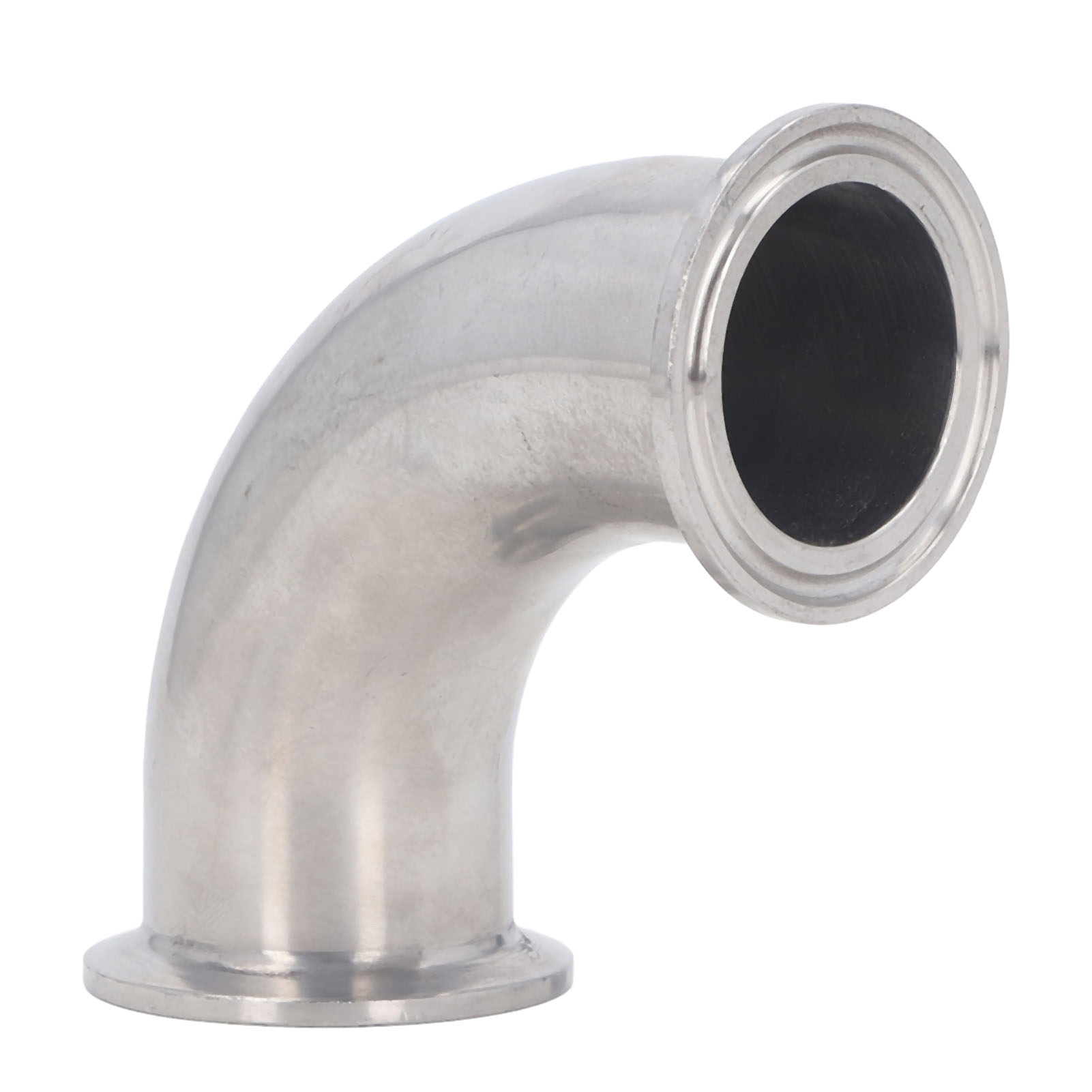 90°-edelstahl-rohrbogen, Hygienisch, Auslaufsicher, Rostfrei, Industrietauglich, 38 Mm