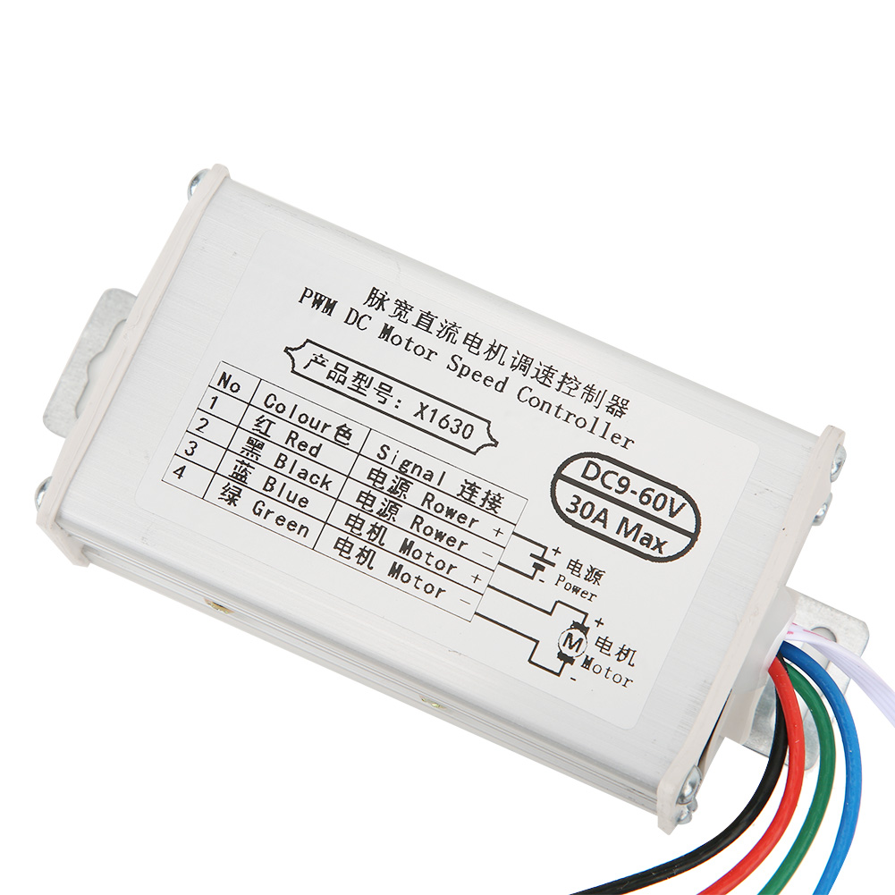 Pwm-drehzahlregler Für 9-60v Dc-bürstenmotoren, 10a/20a/30a Einstellbarer Drehzahlregler
