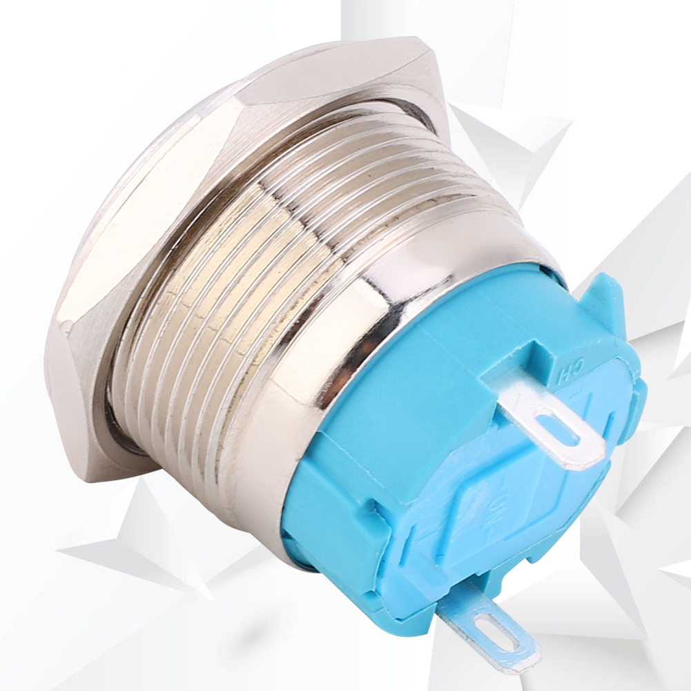 Zweiteiliger, Wasserdichter Metall-drucktaster, Momenttaster Mit Frontseitigem 2-poligem Stecker, 22-mm-befestigungsloch