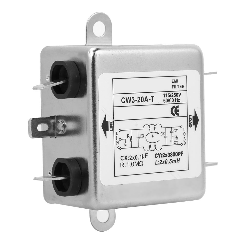 Einphasiger Emv-filter Cw3-20a T, 115v/250v 50/60hz Netzfilter, Stördämpfung