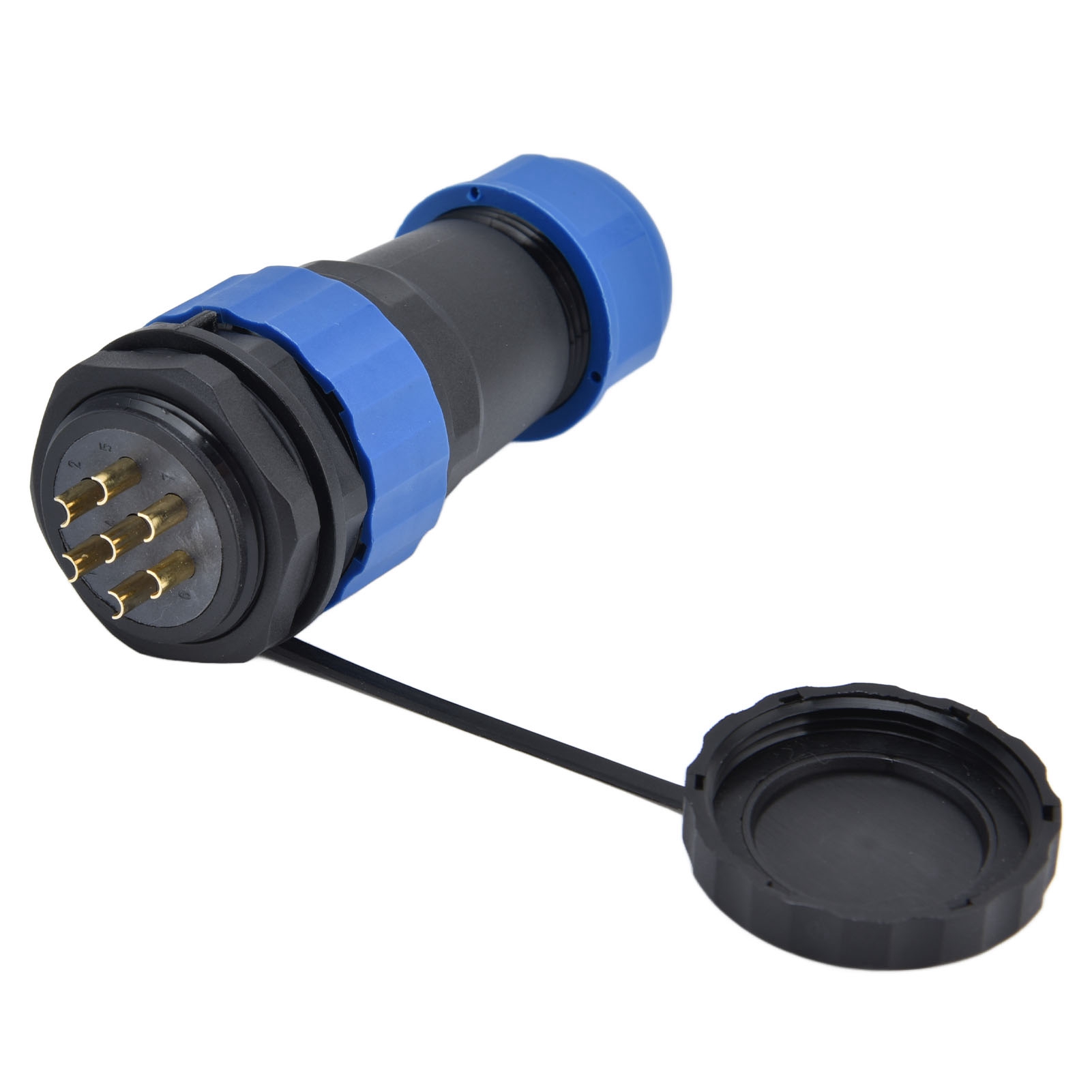 Ip68 Wasserdichter Elektrischer Steckverbinder Sp28 Mit Rückseitiger Mutter, Lötanschluss, Stecker/buchse, 25 A, 380 V, 7-poliger Luftfahrtstecker