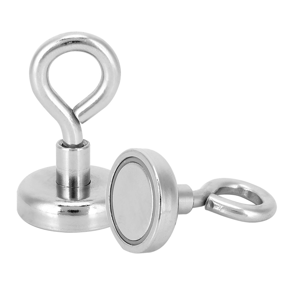 2-teiliges Set Magnethaken, Starker 22-kg-magnet, Rostbeständig, Aufhängevorrichtung