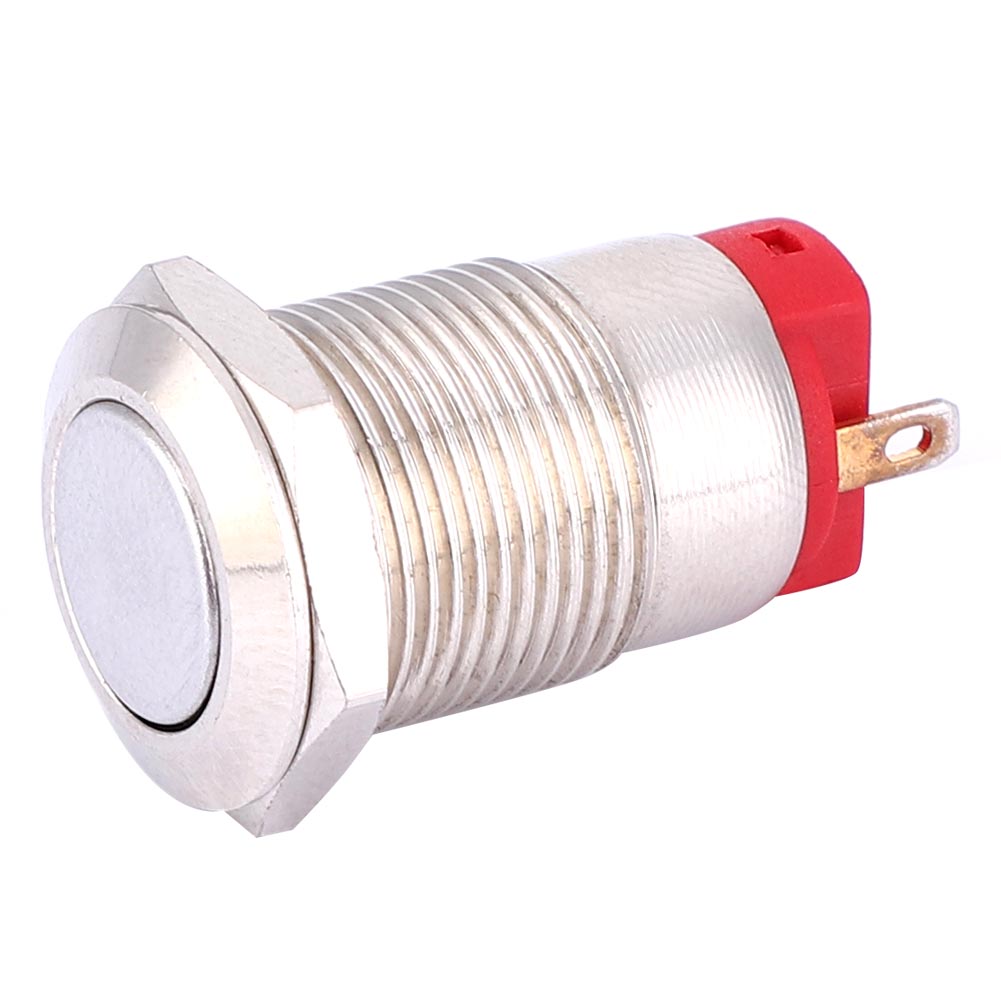 12 Mm Flacher, Wasserdichter 2-poliger Metall-druckknopf Mit Verriegelung, 2 Stück, Elektronisches Netzteil