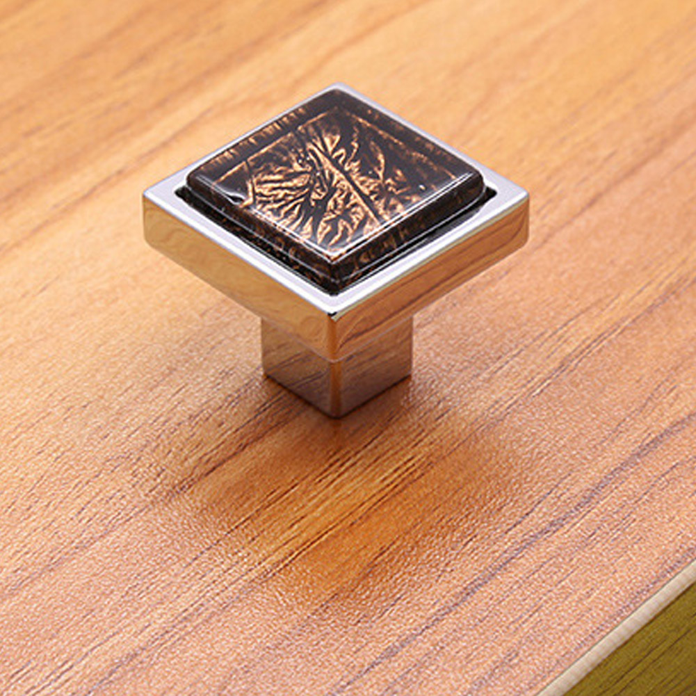 Quadratischer Kristallmöbelgriff Für Türen, Schubladen, Schränke Und Vitrinen (kaffee, S)