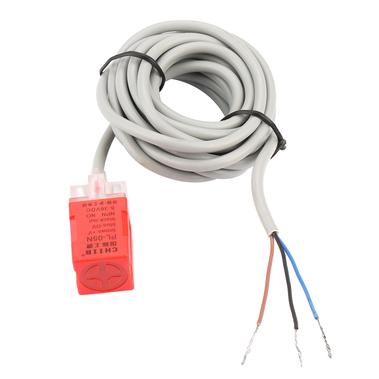 Npn Pl-05n Induktiver Näherungssensor In Abs, 5 Mm Erfassungsabstand, 5 Mm Näherungsschalter