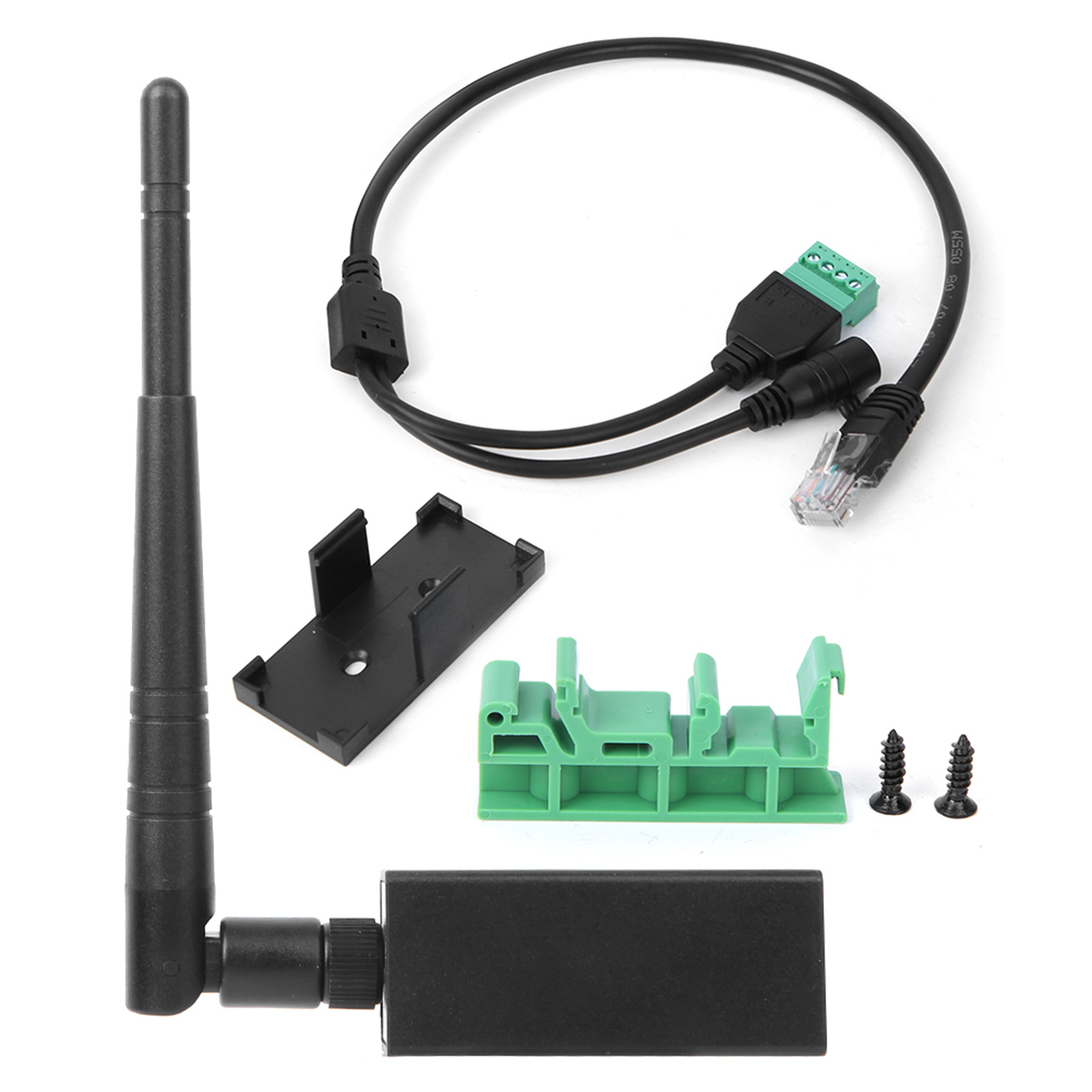 Rs485-zu-wifi-funkkommunikationsmodul Mit Externer Antenne, Rj45-schnittstelle, Industrielles Serielles Gateway Für Entfernte Datenserver.