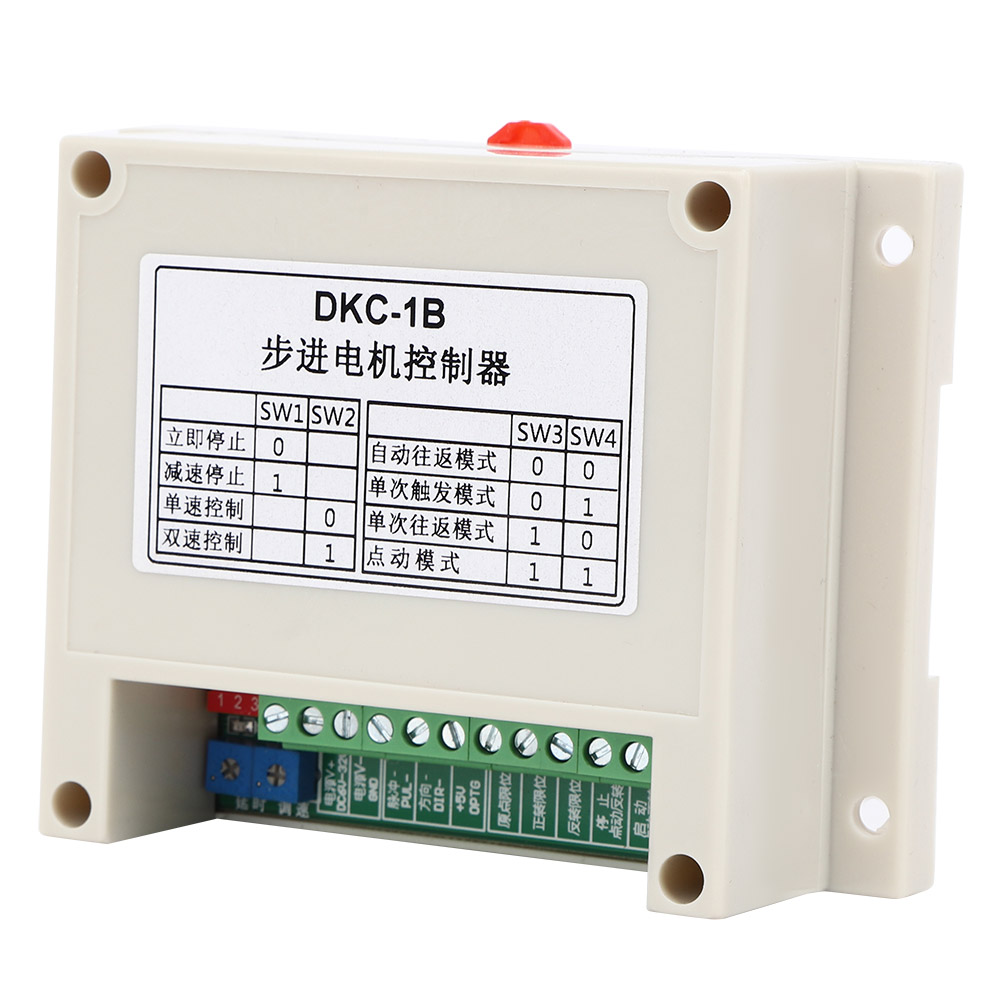 Dkc-1b Drehzahlregler Für Schrittmotoren, Einachsiger Impulsgenerator, Mehrfacher Schutz, Kunststoffregler, Präzise Steuerung, 1 Stück.