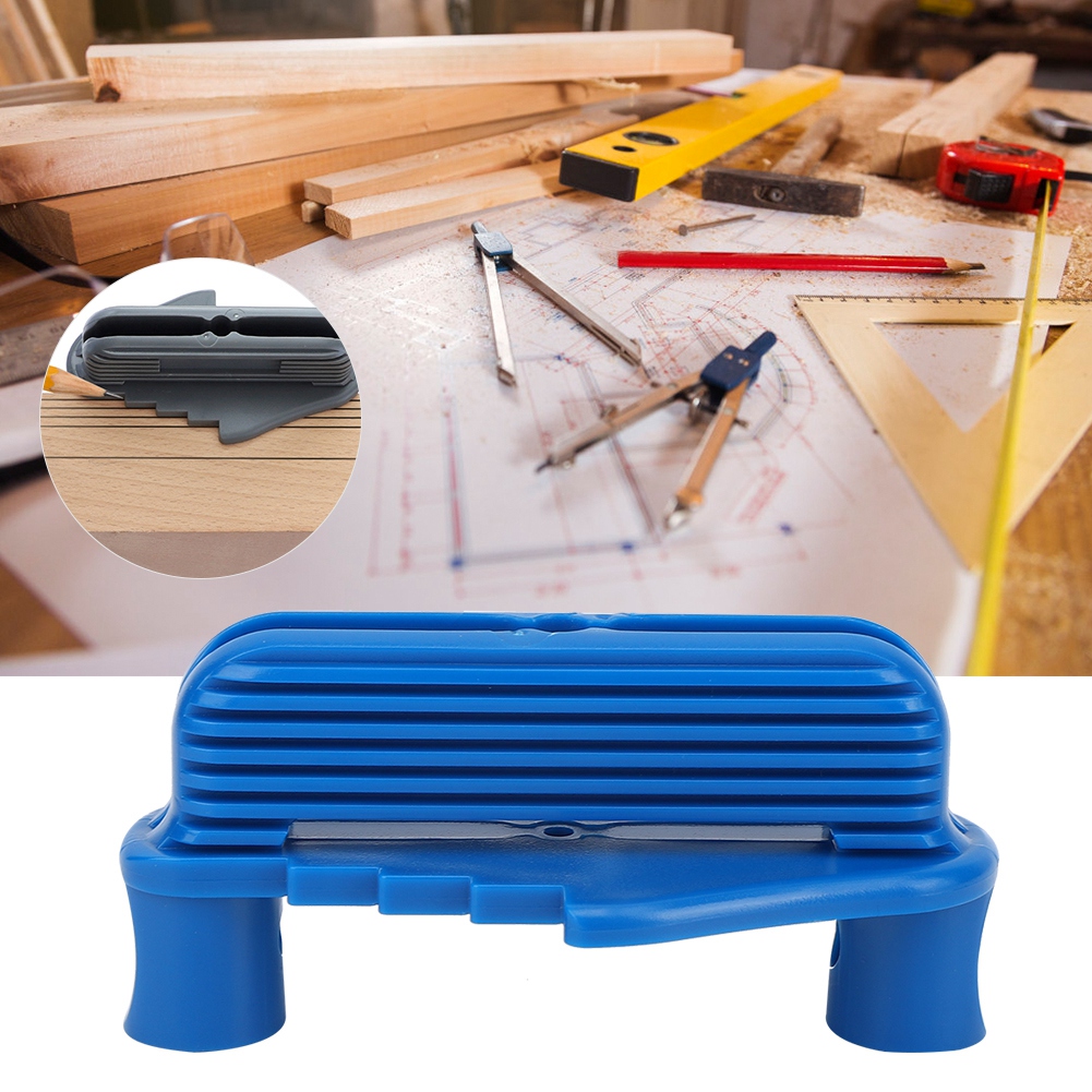 Multifunktions-markierstift Für Die Holzbearbeitung, Mittellinienmarkierungswerkzeug, Imperial Blue System, Doppelseitiger Marker