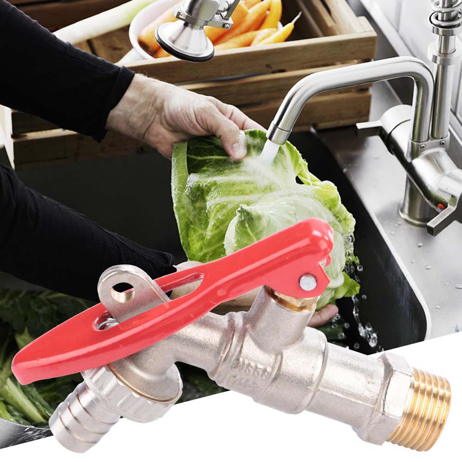 1/2"-messing-schraubwasserhahn, Abschließbar, Für Den Außenbereich, Garten Und Haushalt