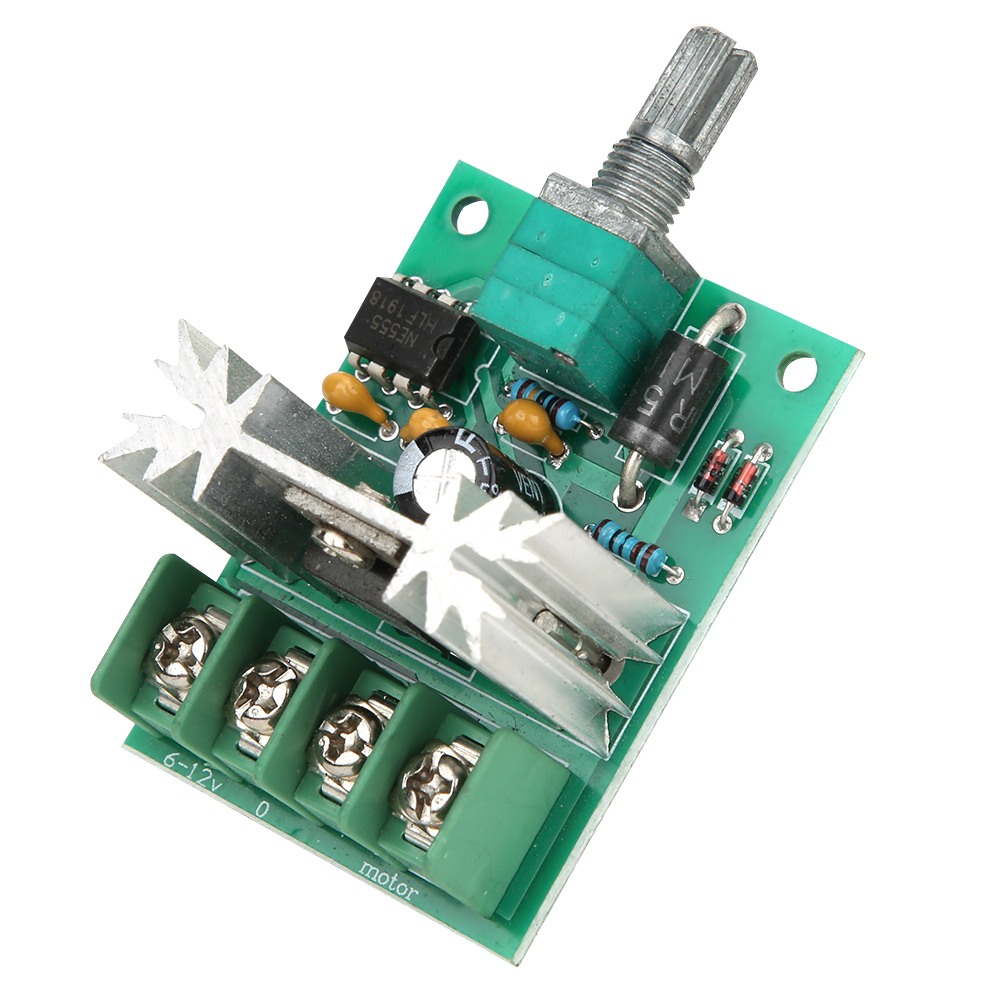 Pwm-drehzahlregler Für 6-12v 6a Gleichstrommotoren, Schalter Mit Aluminiumlegierungsknopf