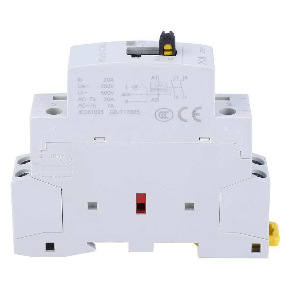 Bch8-20m 2p 20a 24v Modulares Schütz Mit Handsteuerung, Wechselstromschalter Für Schaltschränke, 2 Schließer, Für Den Hausgebrauch