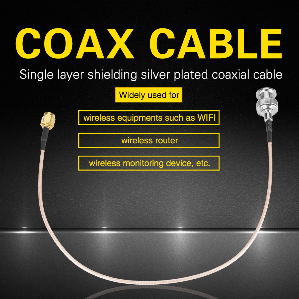Rg316 50ω 30cm Koaxialkabel, Sma-stecker Auf Bnc-stecker, Antennenverlängerung, 2 Stück