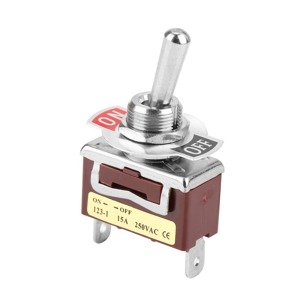 Momentaner Ein/aus-wippschalter 15 A 250 V 2 Pins 2 Positionen 12 Mm