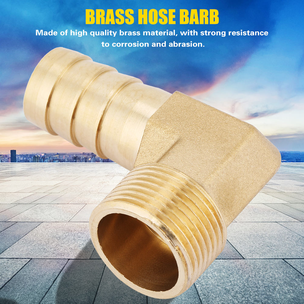 3/4"-winkelverschraubung Aus Messing Mit 19-mm-schlauchanschluss, Flexibler Schlauchverbinder
