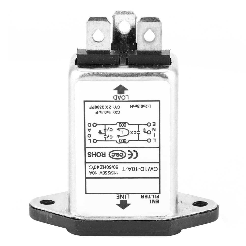 Hochwertiger Filter, Iec-320-stecker, C14-elektronikbauteile, 10 A Cw1d-10a T