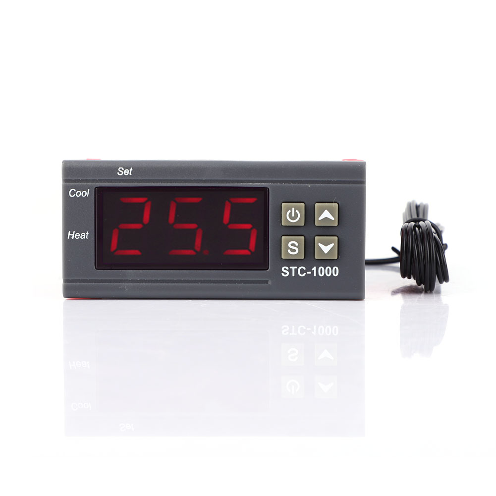 Digitales Thermostat Stc-1000, Temperaturregler Mit Zwei Relais, Ntc-sonde, 110–220 V Ac