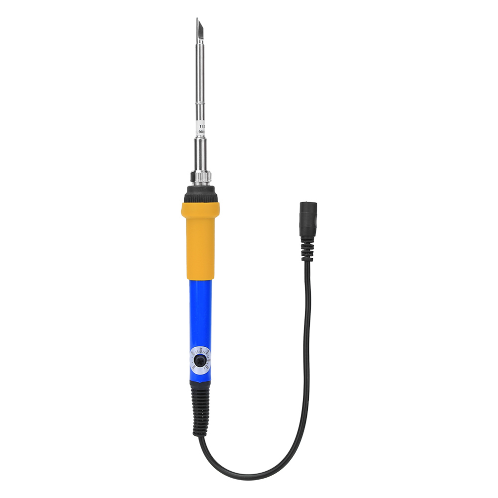 Elektrischer Lötkolben, Einstellbare Temperatur 200-400°c, Dc12-24v, Diy-set, Schnelles Aufheizen, Blau Und Gelb, 60w.