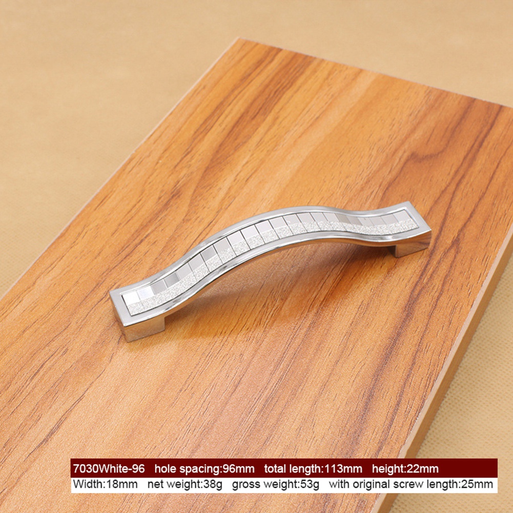 Schubladengriff Aus Zinklegierung Für Türen, Schränke Und Regale, Möbelbeschläge (weiß, 96 Mm)