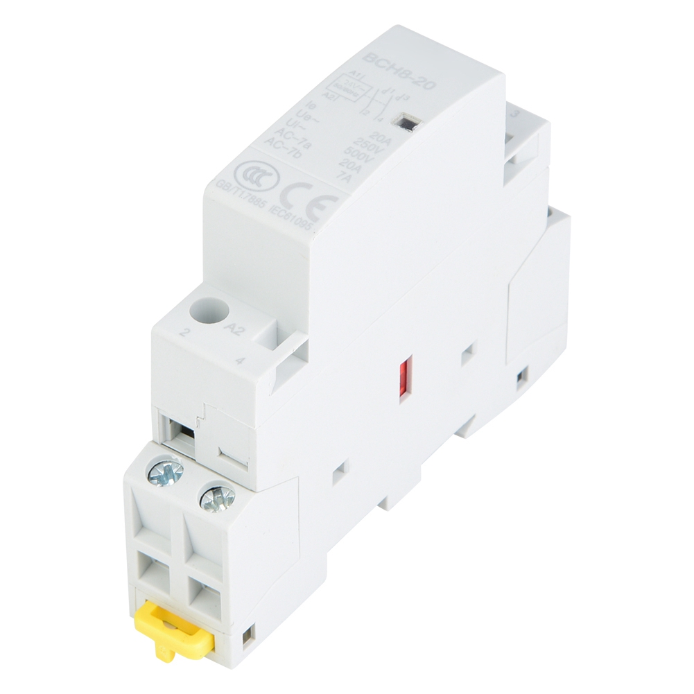 Modulares Schütz 20 A 2p 2no 24 V Spule 220 V/230 V 50/60 Hz Din-schiene