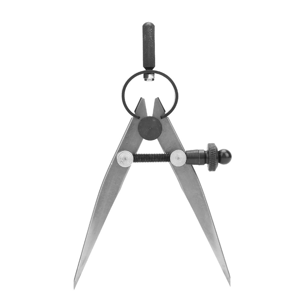 45 Stahl-zirkel Für Lederarbeiten, Federbelasteter Teiler Mit Gehärteten Spitzen, 75 Mm Kalibrierte Füße, Präzises Markierungswerkzeug.
