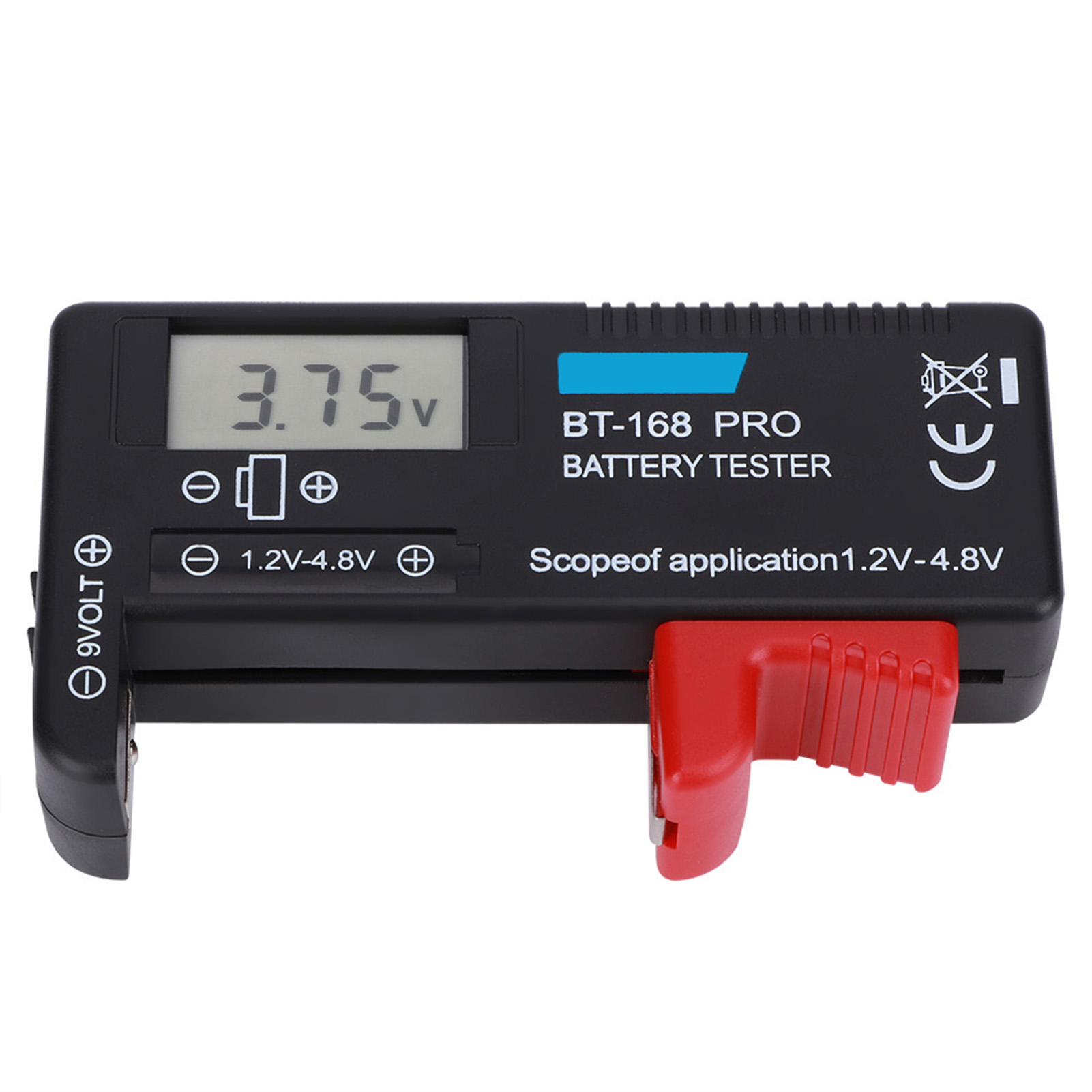Bt-168pro Lcd Digitaler Batterietester, 1,2v-4,8v Batterieprüfer, Geeignet Für Knopfzellen Und Kleine Zellen, Präzises Diagnosegerät.
