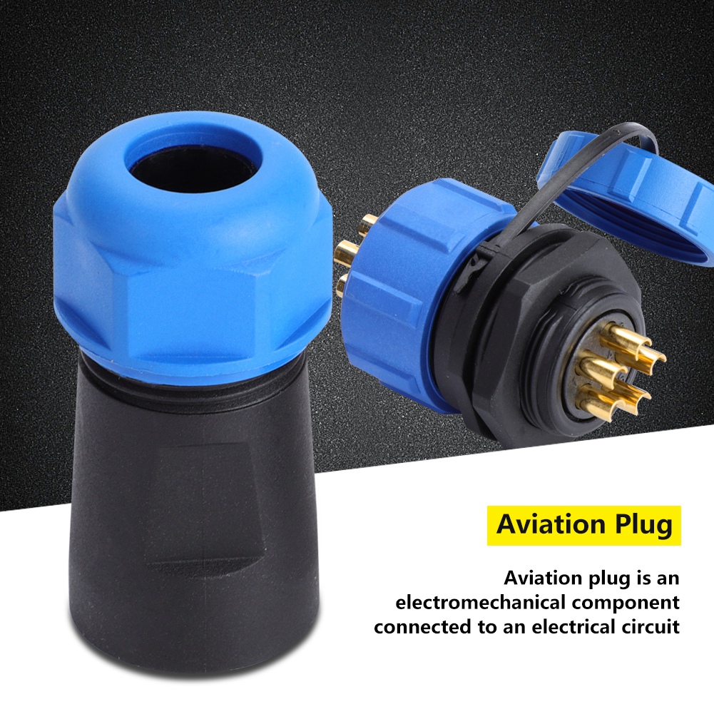 Ip68 Wasserdichter Sp21 5-poliger Kunststoff-flugzeugstecker (1 Stück)